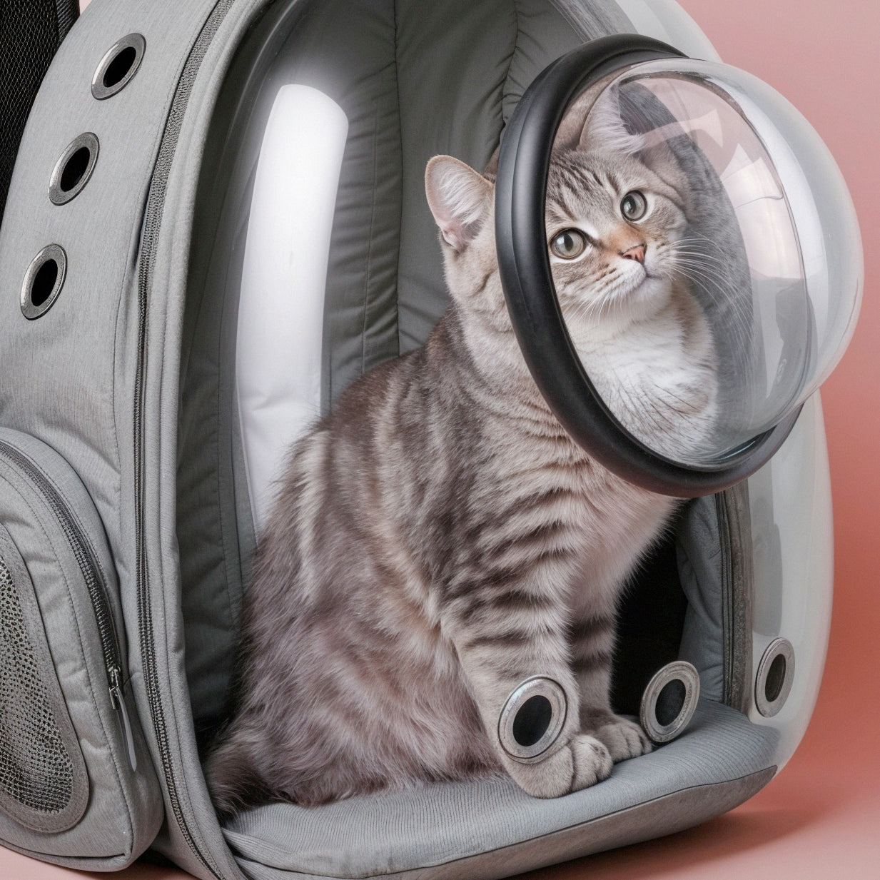 AstroPod | Cat Backpack Carrier with Bubble Window & Breathable Design | Secure and Comfortable Travel for Your Kitty 4