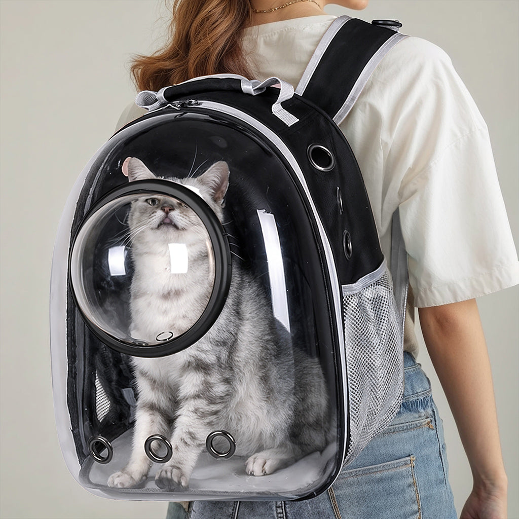 AstroPod | Cat Backpack Carrier with Bubble Window & Breathable Design | Secure and Comfortable Travel for Your Kitty 7