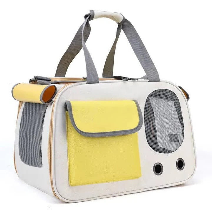 Cat Carrier | Travel Pet Carrier with Multiple Entry Points | Durable Oxford Cloth | Adjustable Shoulder Strap for Small to Medium Pets 0