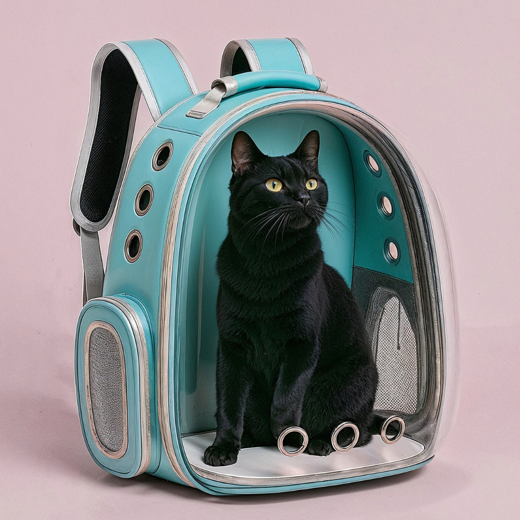 ClearView | Cat Backpack Carrier with Clear Window & Ventilation Ports | Secure Travel for Cats 2