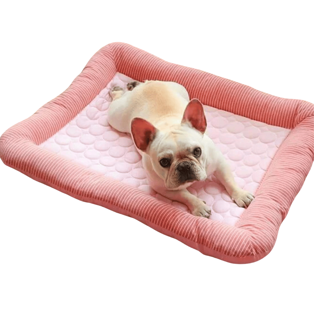 Cooling Dog Bed Cushion | Ice Silk Material | Non-Slip Design | Machine Washable Pet Bed for Summer Comfort 2