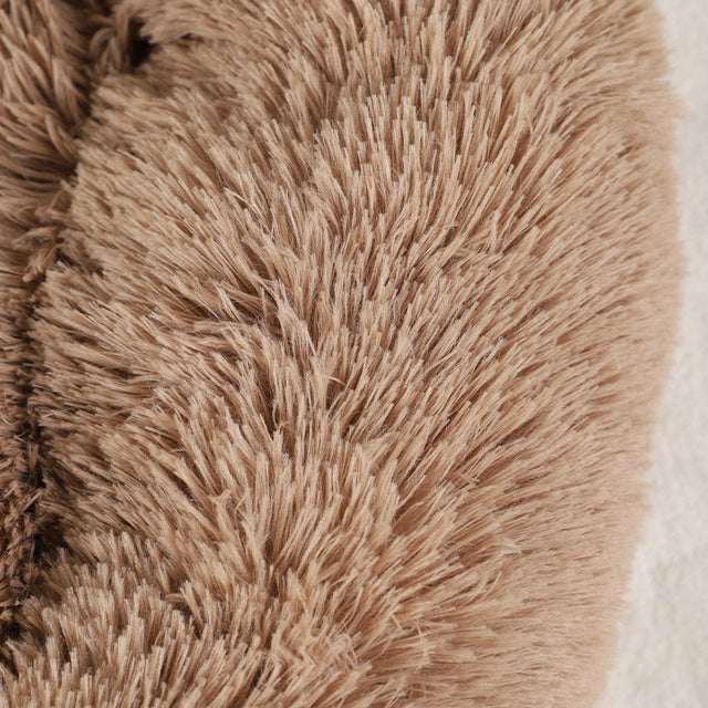 Dog Bed | Fluffy Paw-Shaped Design | Ultra-Soft Plush Material | Raised Edges for Secure Support 8