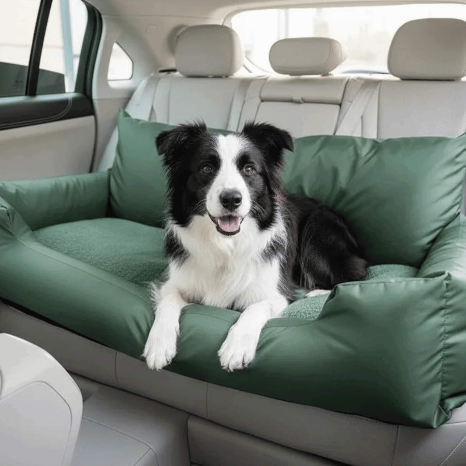 Dog Car Seat Cover | High-Quality Cotton with Non-Slip Base | Comfortable & Safe Travel Solution for Pets 6