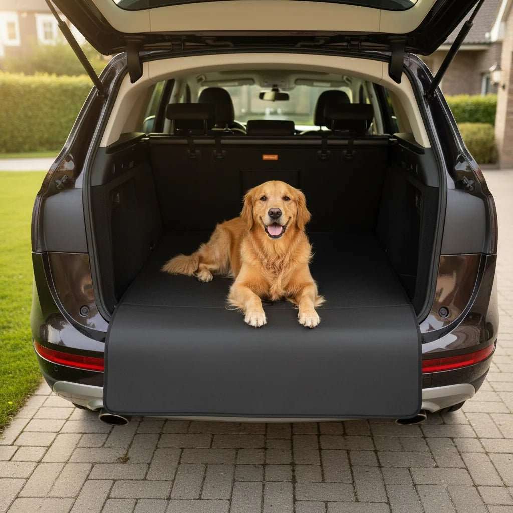 Dog Car Seat Cover | Waterproof Hammock Design with Non-Slip Backing | Ultimate Protection for Back Seat Travel 4