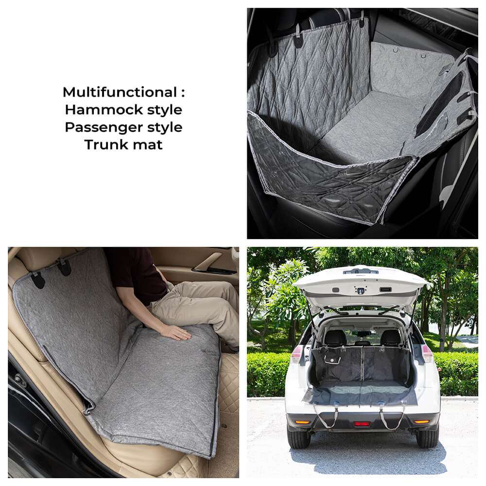 Dog Car Seat Cover | Waterproof Oxford Fabric with Anti-Scratch Protection | Comfortable Travel Solution for Pets 5