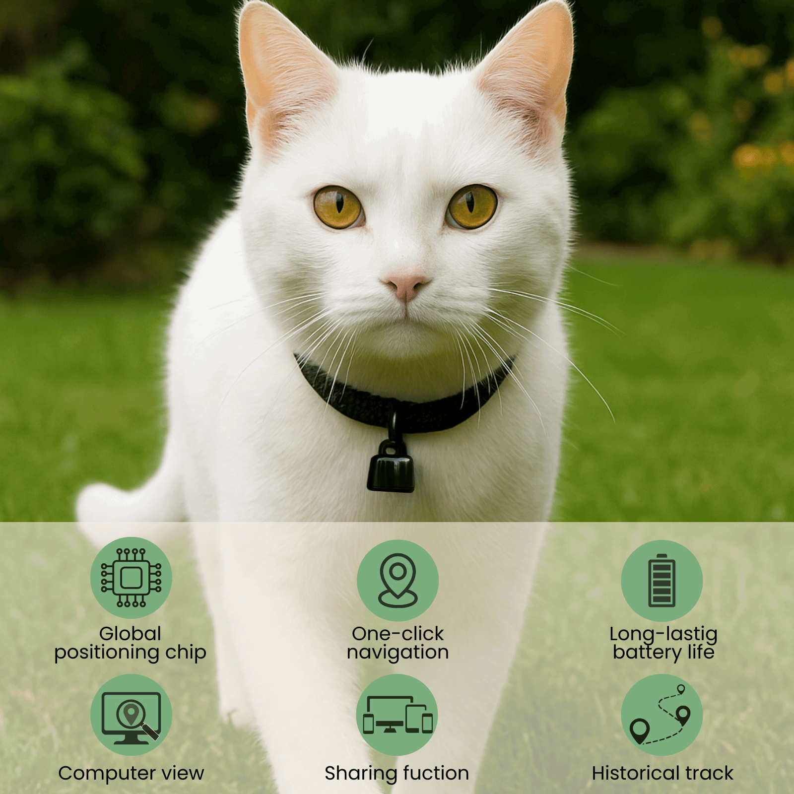 Dog GPS Tracker Mini | Bluetooth-Compatible with 3-Day Movement History | Compact Locator for Dogs and Cats 4