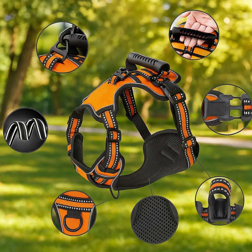 Dog Harness | Reflective No Pull Design for Comfortable Control | Adjustable Fit for Small to Large Dogs 7