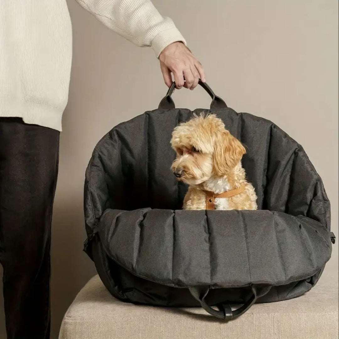 Dog Travel Bag | 3-in-1 Waterproof Car Seat & Bed | Portable Carrier for Small Dogs 0