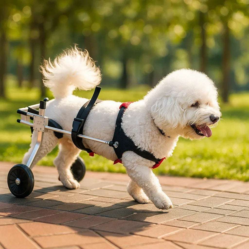 Dog Wheelchair | Adjustable Canine Mobility Cart for Rear Leg Support | Ultralight Aluminum Frame & Puncture-Proof Wheels 0