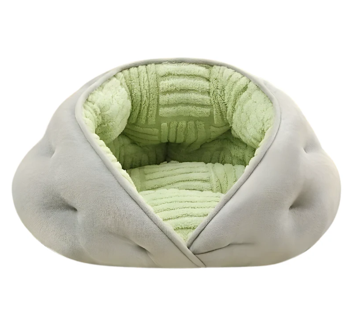 Dog Bed | Hooded Design for Comfort | Self-Warming Fabric | Non-Slip Bottom for Stability 0