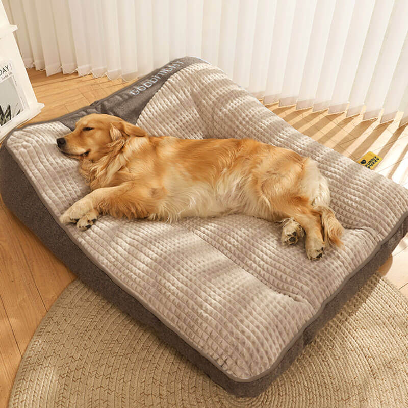 Dog Bed | Large Orthopedic Cushion with Spine Protection & Scratch-Resistant Design for Enhanced Comfort 7