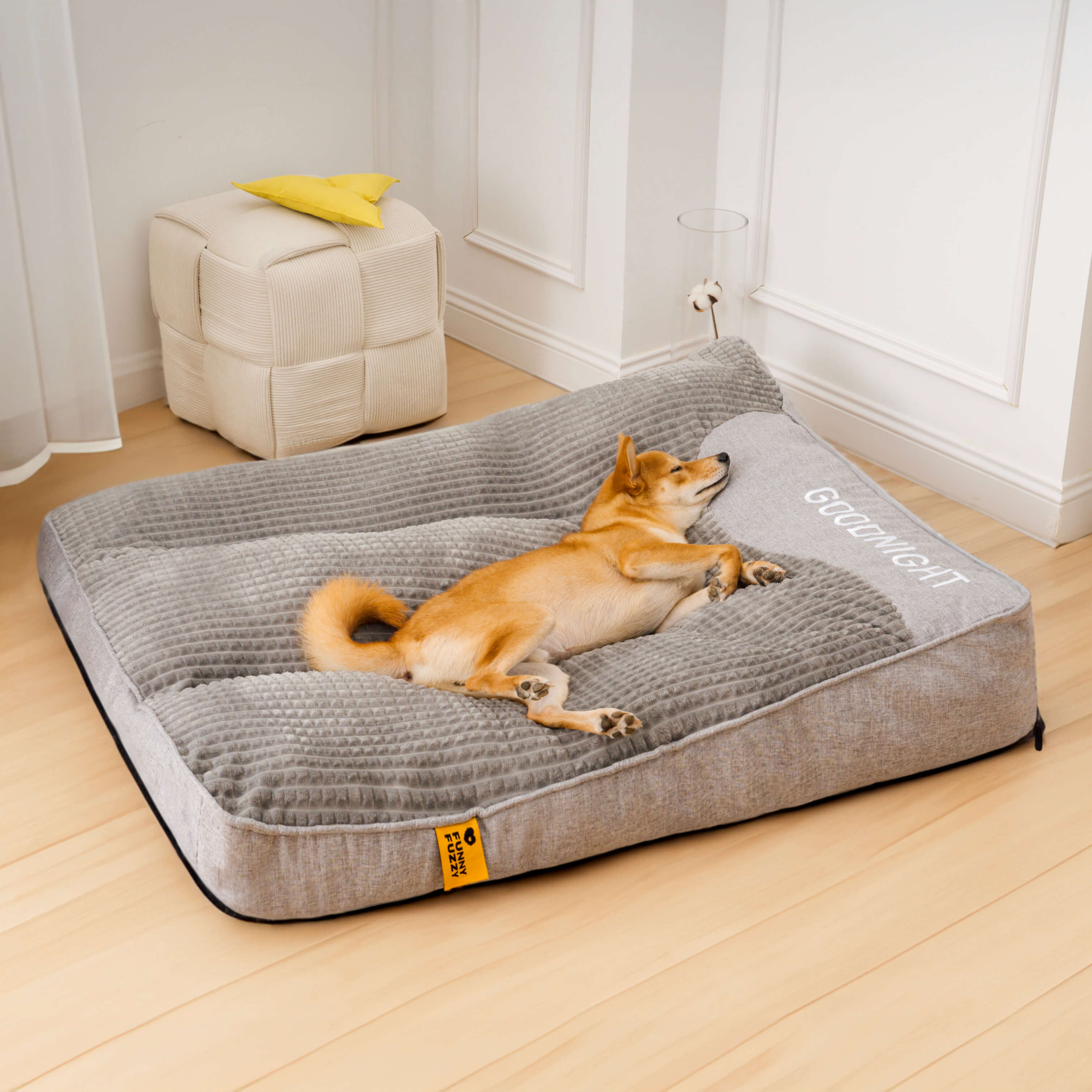 Dog Bed | Large Orthopedic Cushion with Spine Protection & Scratch-Resistant Design for Enhanced Comfort 9