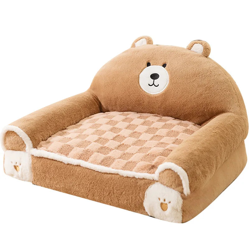 Dog Bed | Plush Sofa-Style Design | Warm & Supportive for Small Dogs and Cats 0