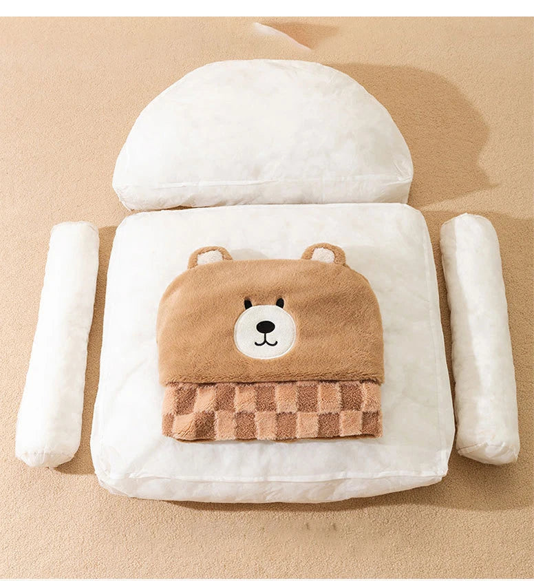Dog Bed | Plush Sofa-Style Design | Warm & Supportive for Small Dogs and Cats 4