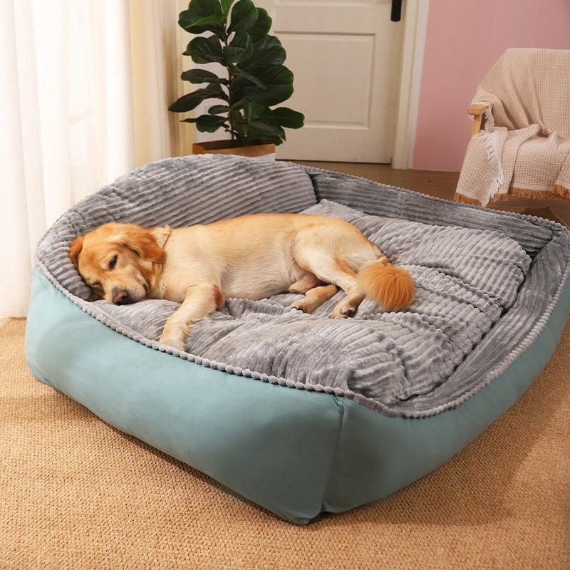 Dog Bed | Thickened Warm Design | Soft Hypoallergenic Fabric | Anti-Slip & Machine Washable 0