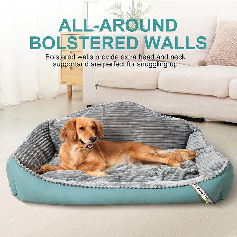Dog Bed | Thickened Warm Design | Soft Hypoallergenic Fabric | Anti-Slip & Machine Washable 2
