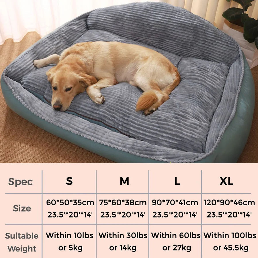 Dog Bed | Thickened Warm Design | Soft Hypoallergenic Fabric | Anti-Slip & Machine Washable 8