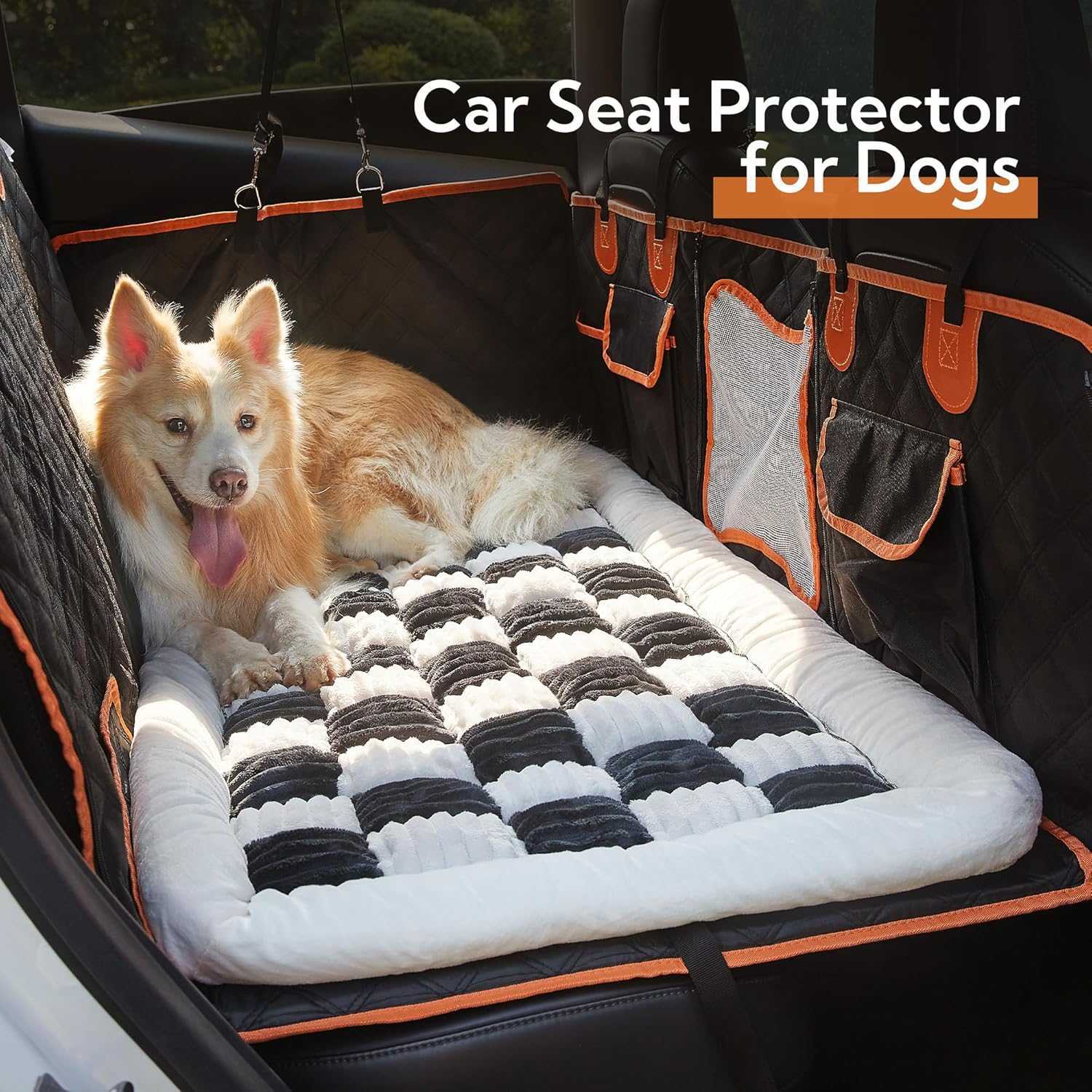 Dog Car Mat | Non-Slip Backseat Pet Bed & Seat Protector for Travel Comfort 2