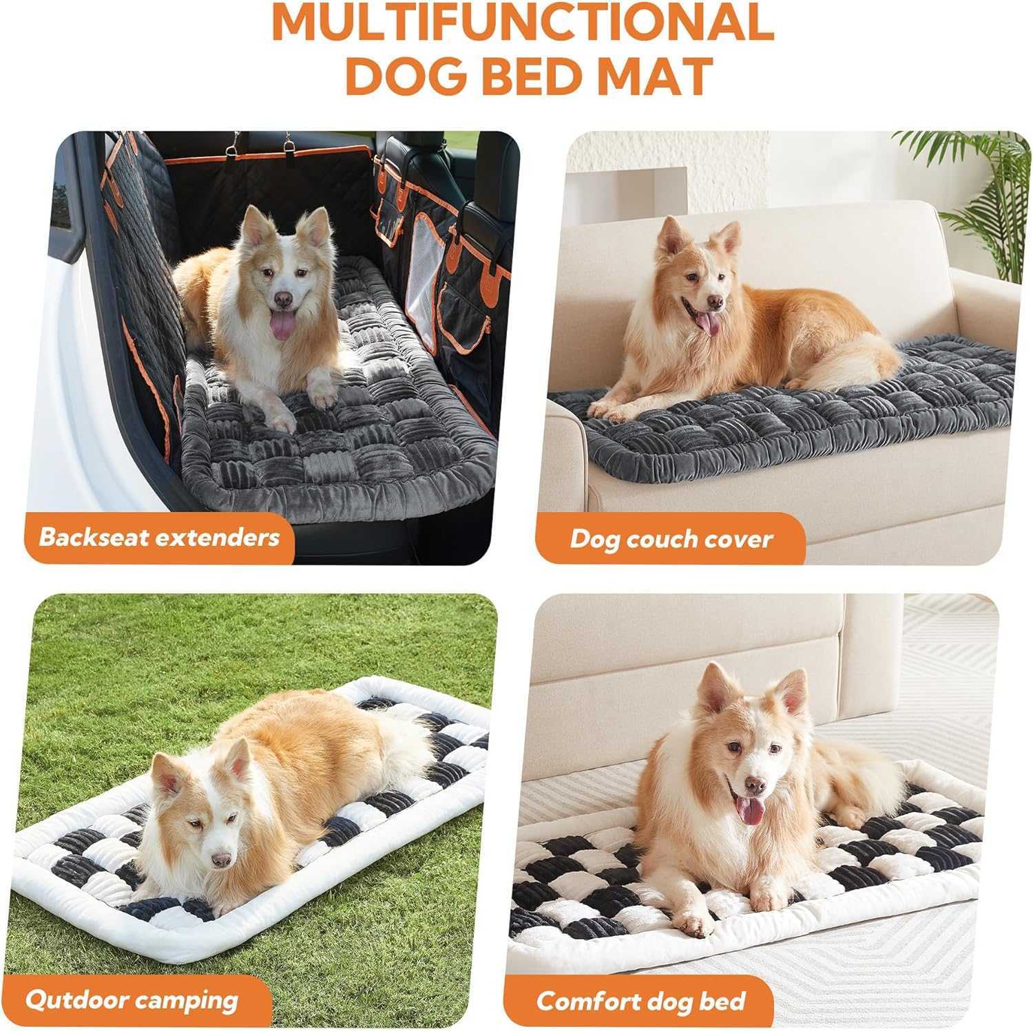 Dog Car Mat | Non-Slip Backseat Pet Bed & Seat Protector for Travel Comfort 5