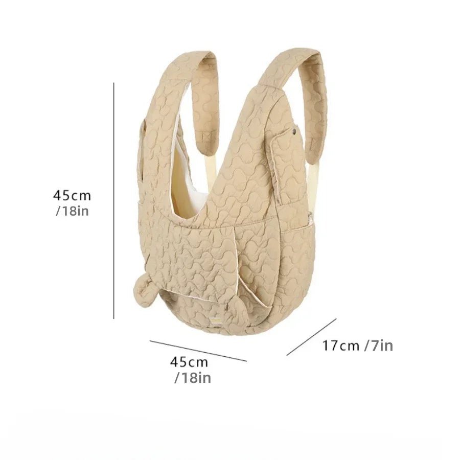 Dog Carrier Bag | Soft Cotton with Ergonomic Design | Comfortable Travel Solution for Small Pets 3