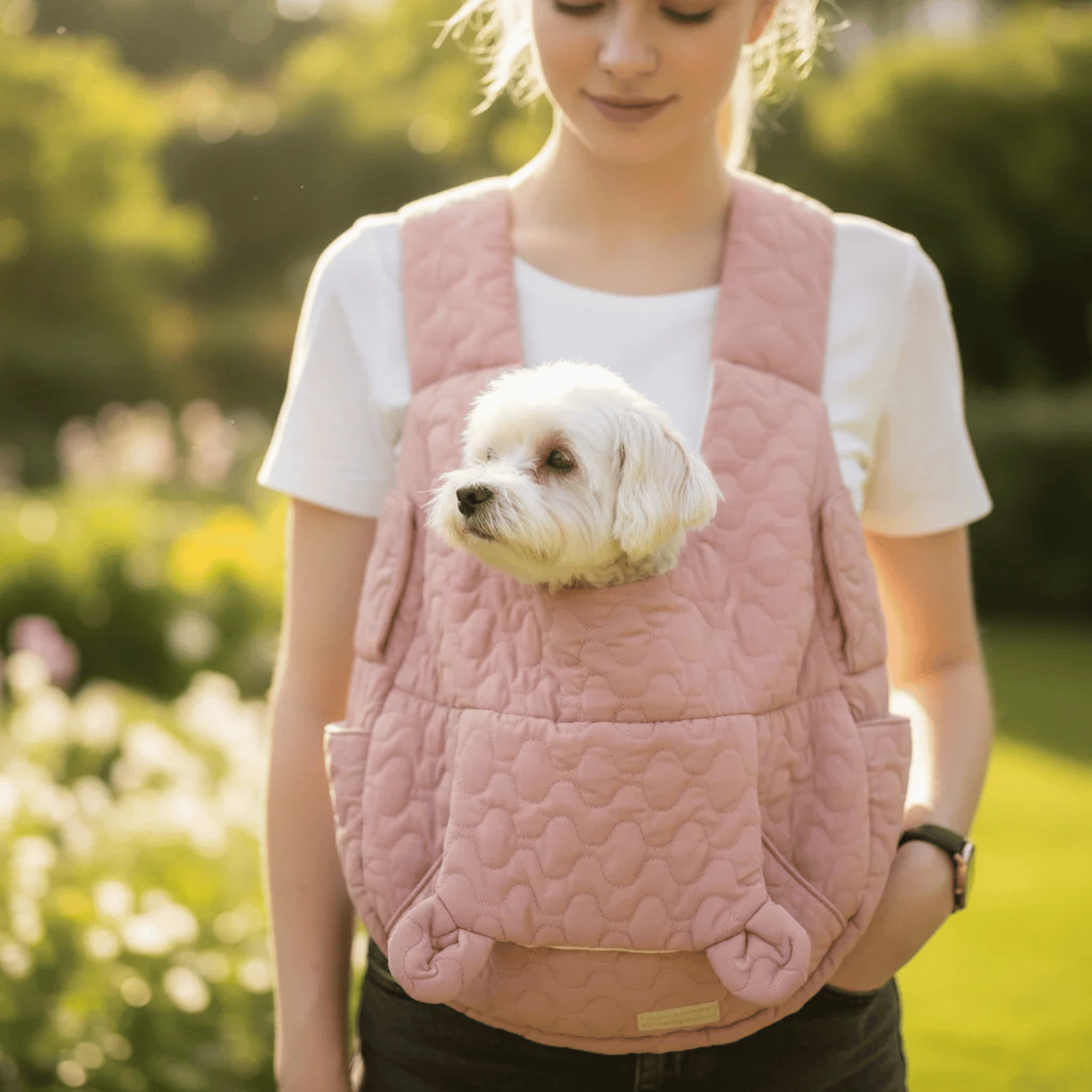 Dog Carrier Bag | Soft Cotton with Ergonomic Design | Comfortable Travel Solution for Small Pets 4