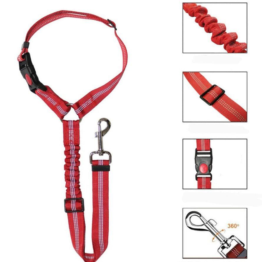Dog Seat Belt | Adjustable Car Harness with 360-Degree Rotation | Safety Belt for Secure Travel 3