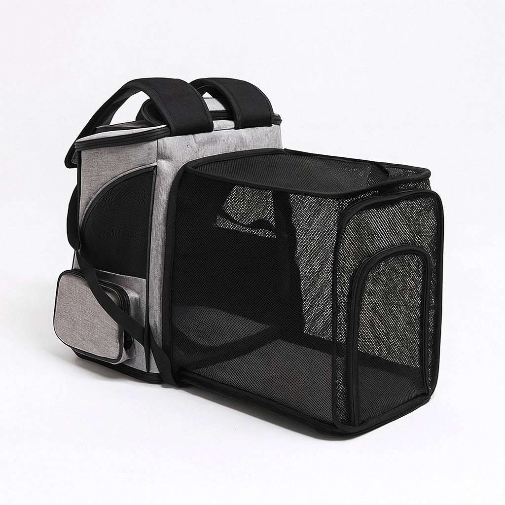 Expandable Cat Carrier Backpack with Breathable Mesh & Airline Approval | Comfortable Travel Solution for Cats 6