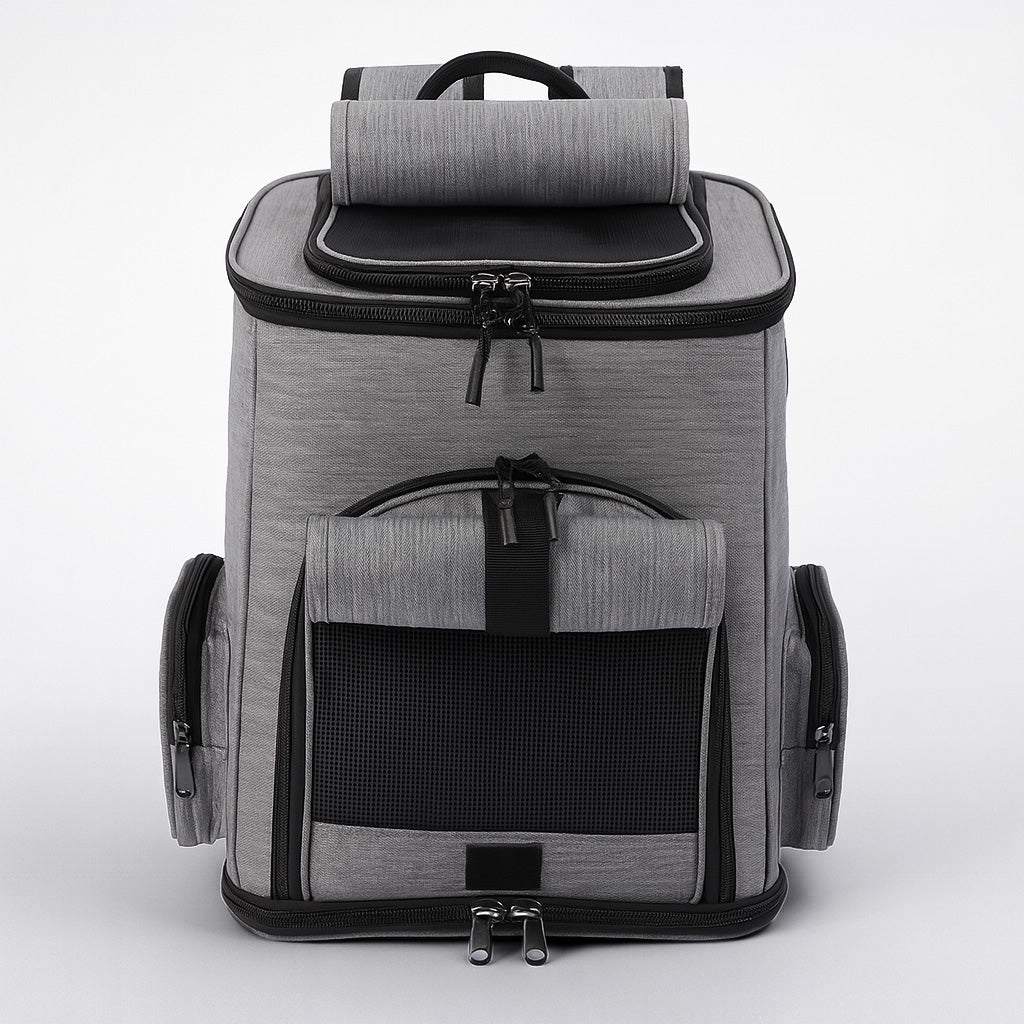 Expandable Cat Carrier Backpack with Breathable Mesh & Airline Approval | Comfortable Travel Solution for Cats 3