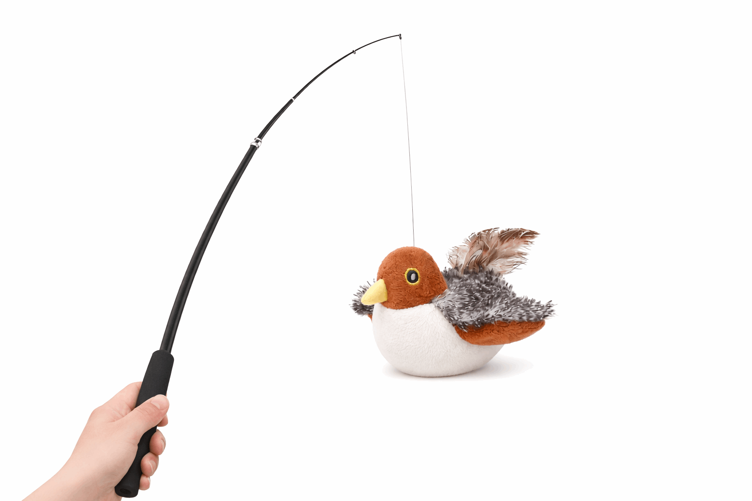 FlapFrenzy | Interactive Cat Toy with Motion Sensor & Realistic Flapping Wings | Engaging Playtime for Active Cats 0