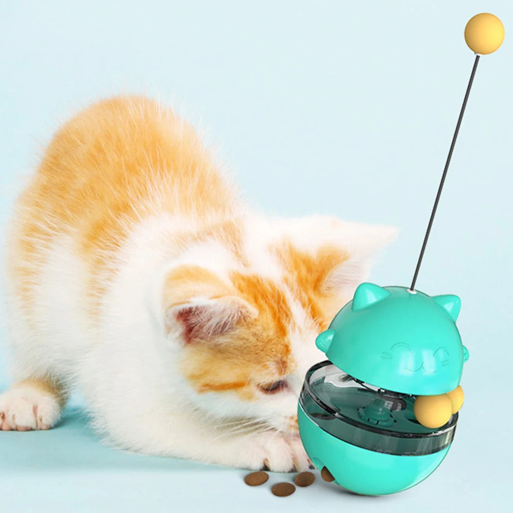 Interactive Cat Wobble Toy | 3-in-1 Design with Treat Dispenser for Fun and Stimulation 1