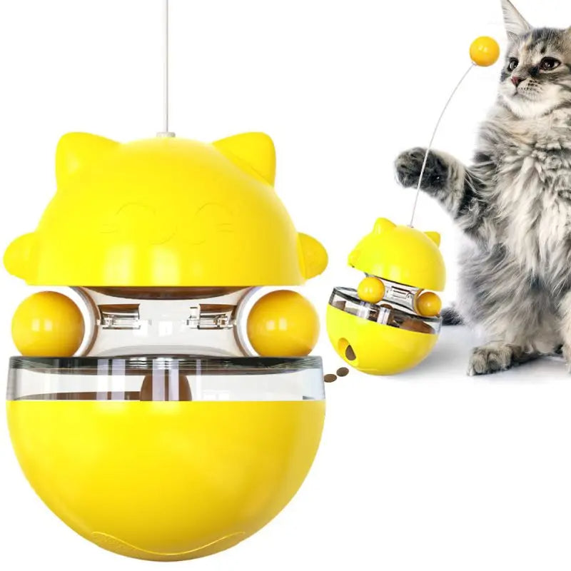 Interactive Cat Wobble Toy | 3-in-1 Design with Treat Dispenser for Fun and Stimulation 11