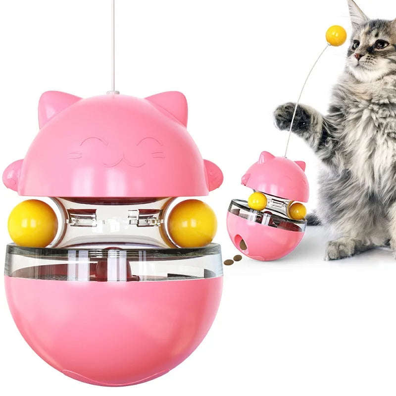 Interactive Cat Wobble Toy | 3-in-1 Design with Treat Dispenser for Fun and Stimulation 8