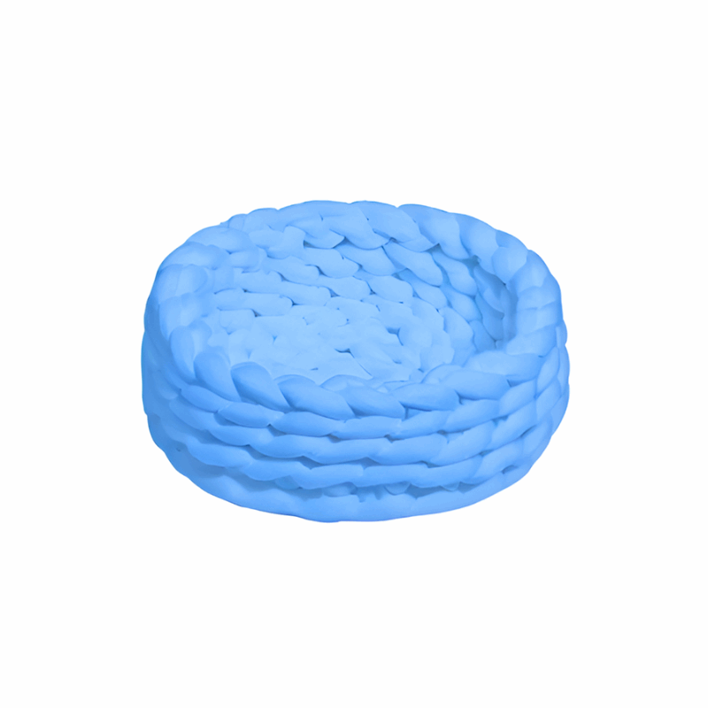 Luxurious Handwoven Pet Bed with Soft Cotton Fabric | Cozy Round Design for Ultimate Comfort 13