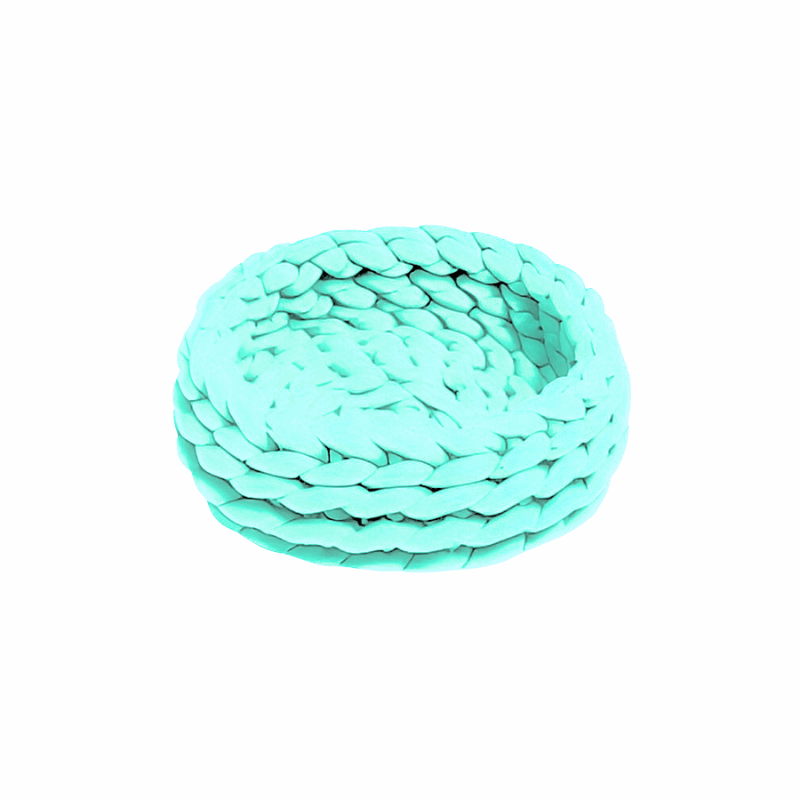 Luxurious Handwoven Pet Bed with Soft Cotton Fabric | Cozy Round Design for Ultimate Comfort 8