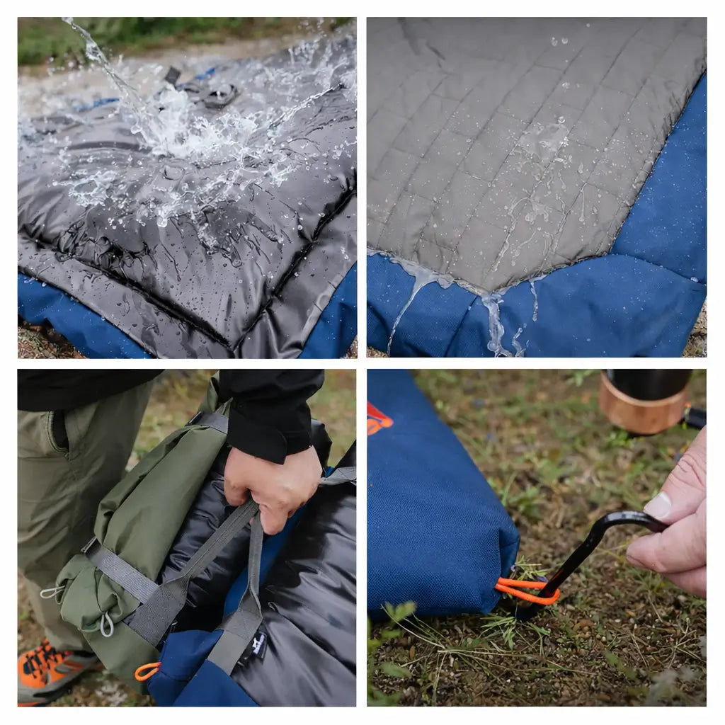 Outdoor Dog Bed | Waterproof Camping Cushion with Insulating Padding for Travel and Adventure 4
