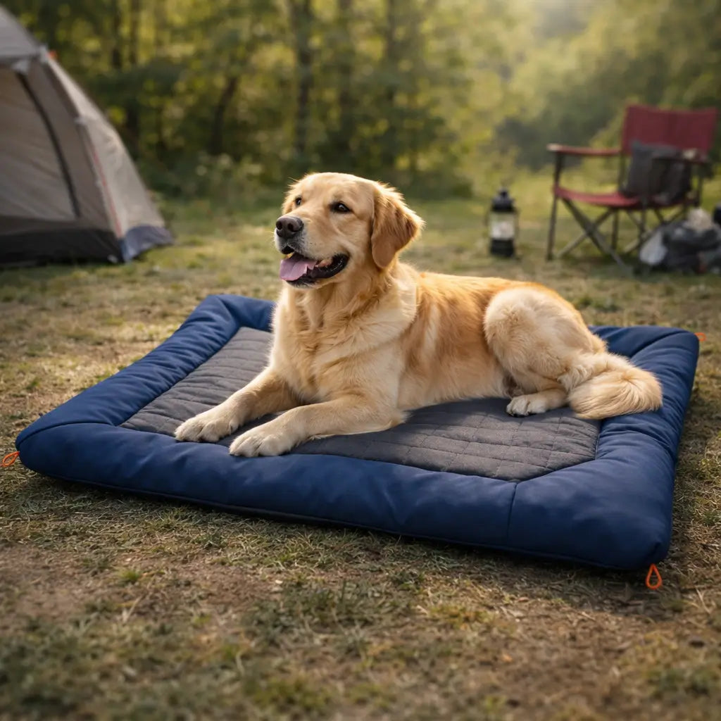 Outdoor Dog Bed | Waterproof Camping Cushion with Insulating Padding for Travel and Adventure 6
