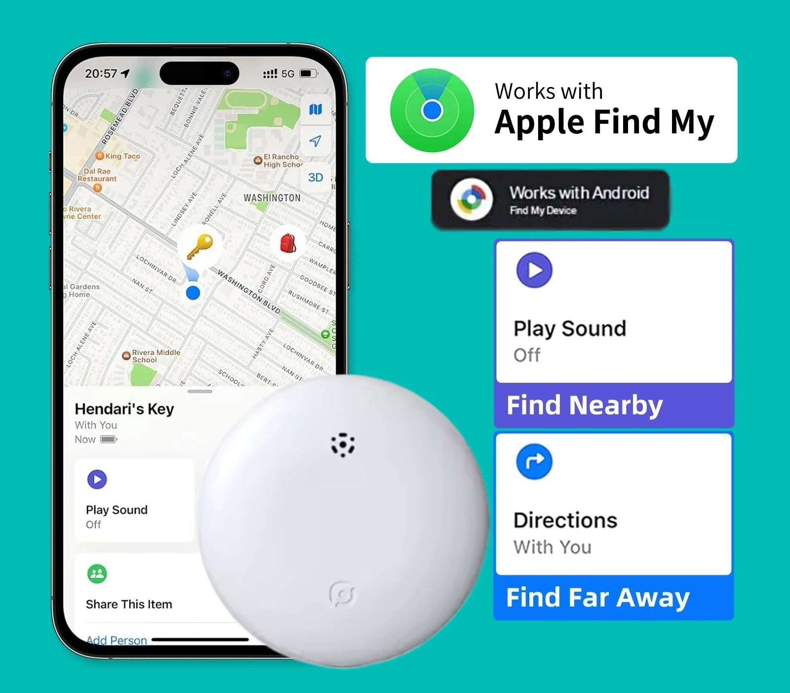 Bluetooth Cat Collar Finder | Works with Apple Find My & Google Find Hub | No Subscription 2