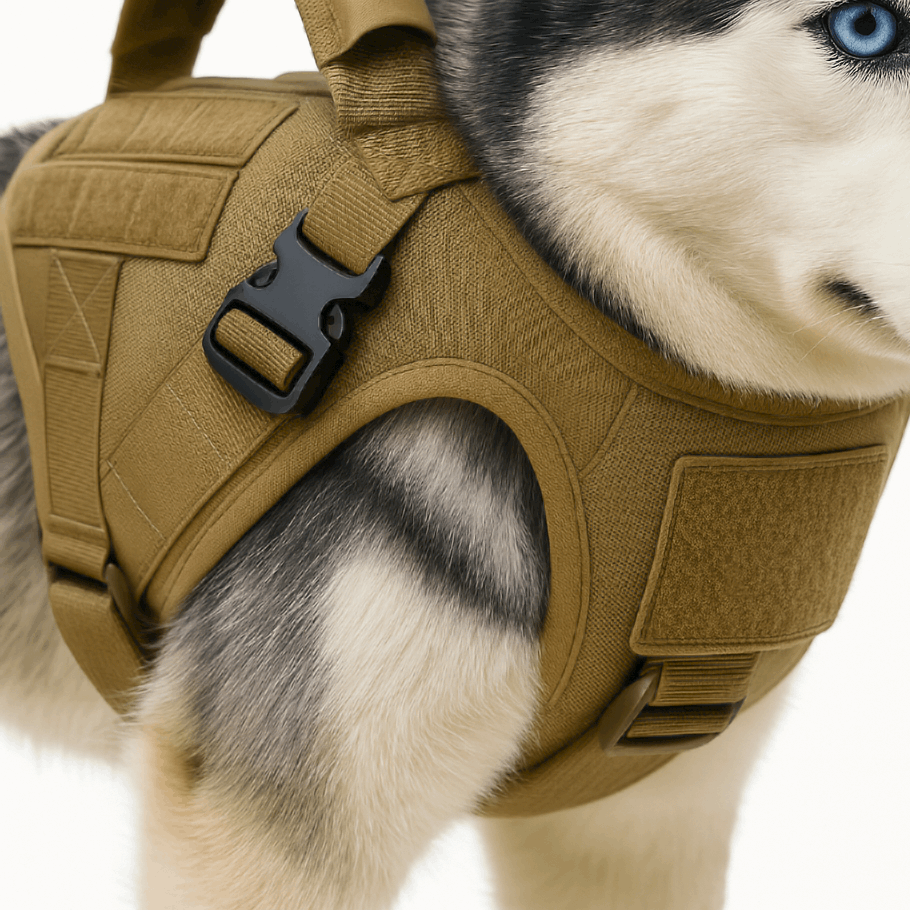 Tactical Dog Harness with No-Pull Control & Handle | Durable Fit for Easy Walking 6