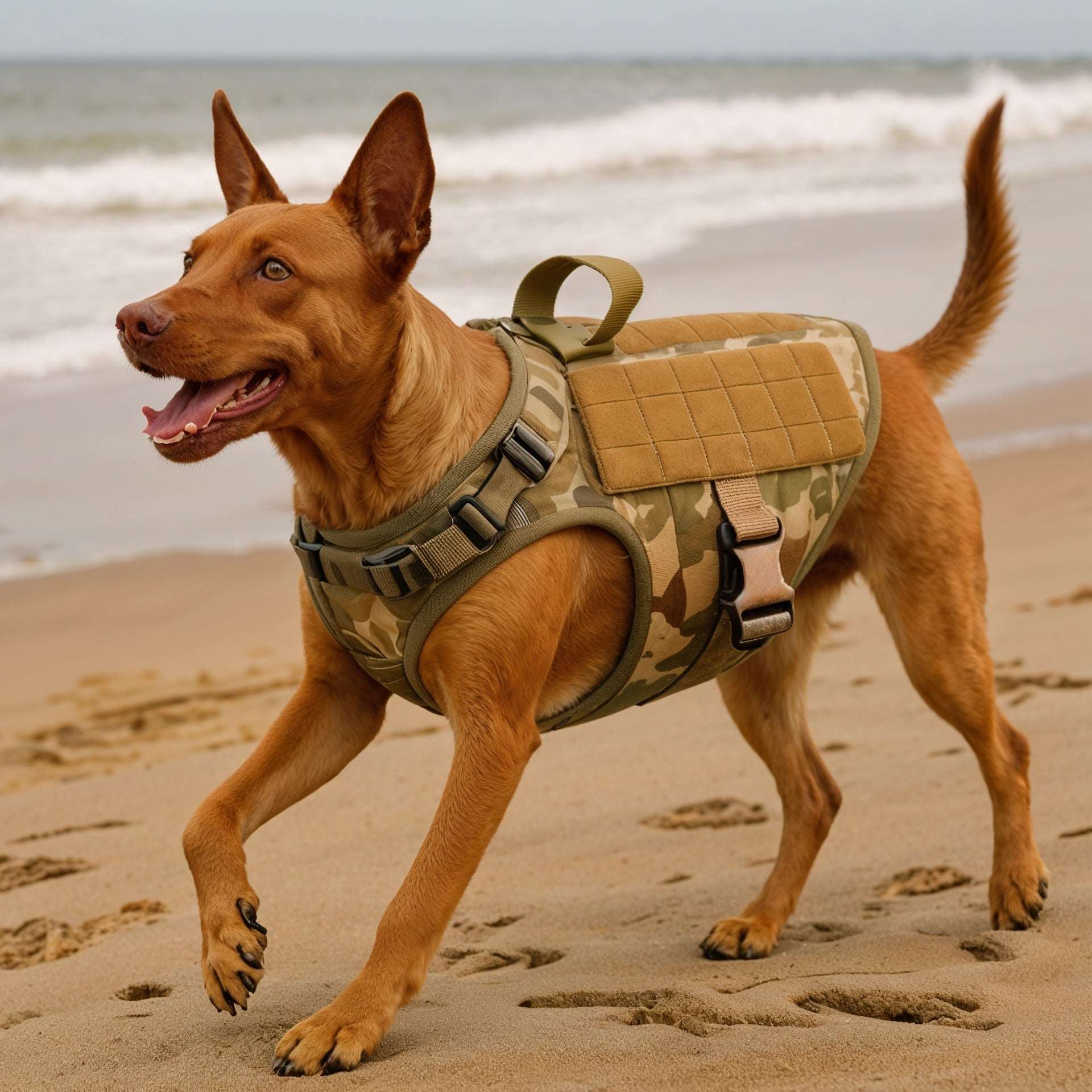 Tactical Dog Harness with No-Pull Control & Handle | Durable Fit for Easy Walking 8