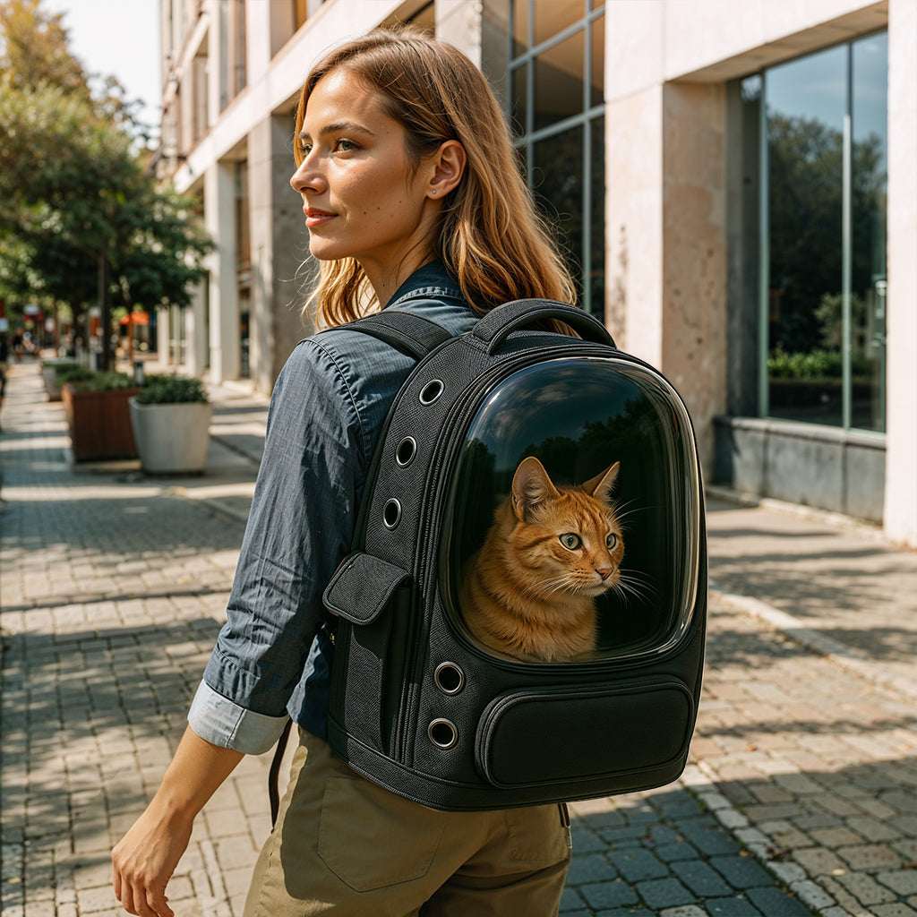 VistaPod | Cat Carrier Backpack with Transparent Design | Comfortable Travel Solution for Anxious Pets 8