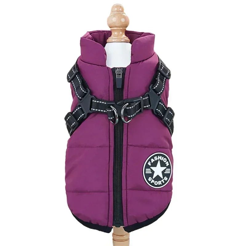 Waterproof Dog Coat | Fleece Lining with Integrated Harness | Ultimate Comfort and Safety for All Weather 8