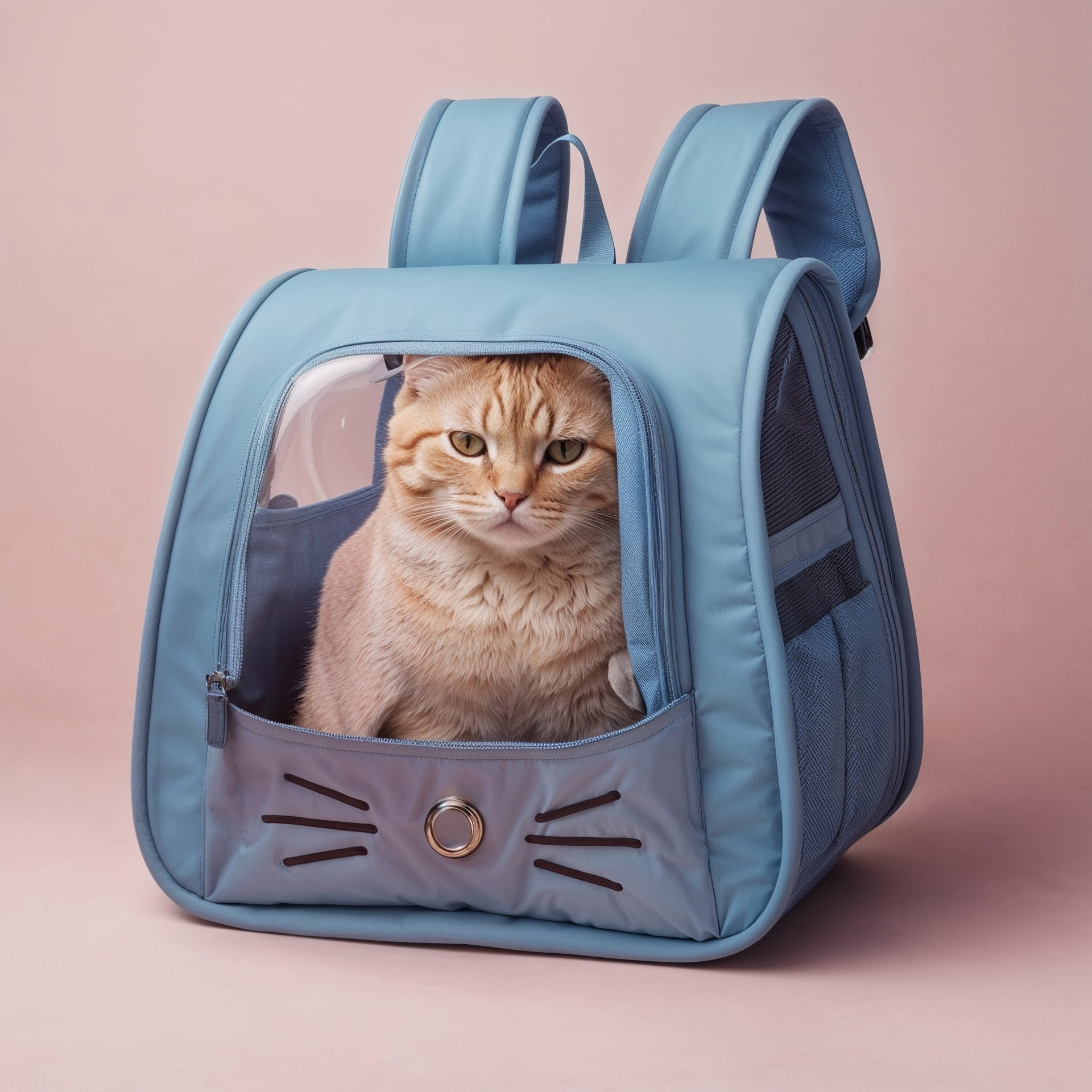WhiskerView | Cat Backpack Carrier with Lightweight Design & Ventilation | Comfortable Travel Solution for Cats 1