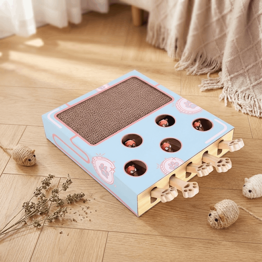 3-in-1 Cat Toy with Durable Cardboard Design | Engaging Play Toys for Active Cats 1