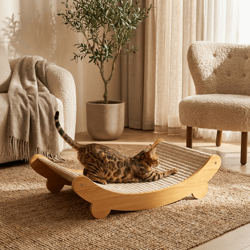 Cozy Cat Lounge | Premium Scratching Lounge with Durable Design | Comfortable Retreat for Healthy Scratching 0