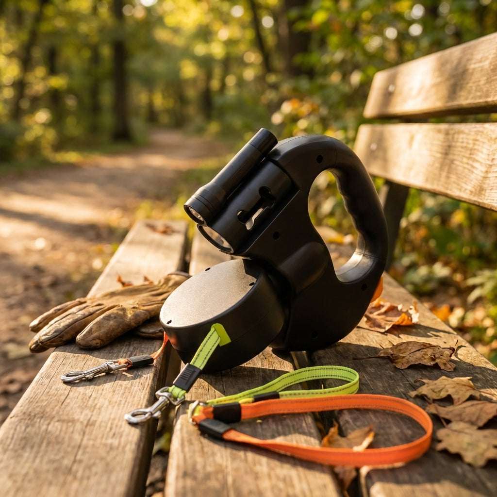 DuoLine | Double Dog Leash with Tangle-Free Swivel Joint | Ergonomic Handle for Effortless Walks 0