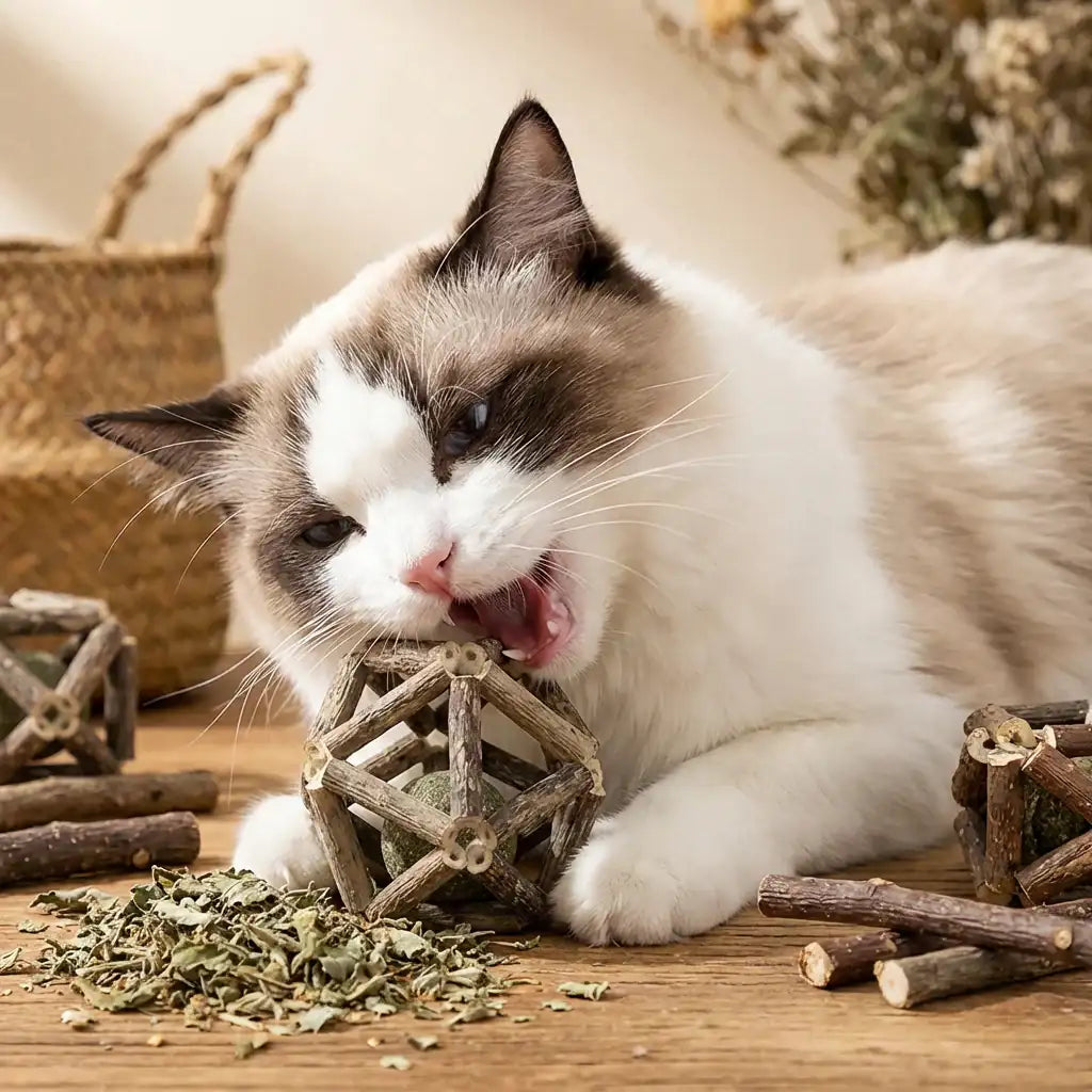 WhiskerCube | Cat Chew Toys Set with Natural Scent | Promotes Dental Health and Relaxation 0