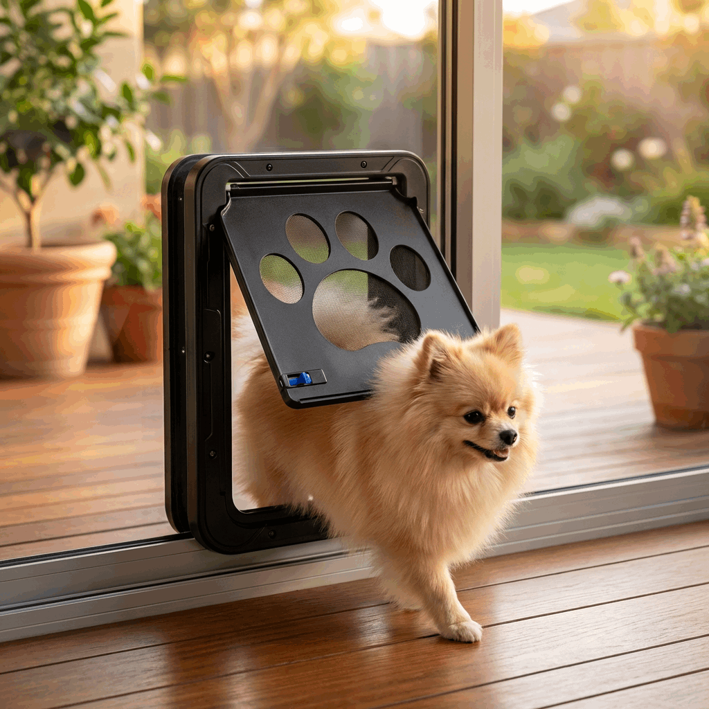 Magnetic Pet Door | Screen Door with Dog Door for Easy Pet Access & Insect Protection 0