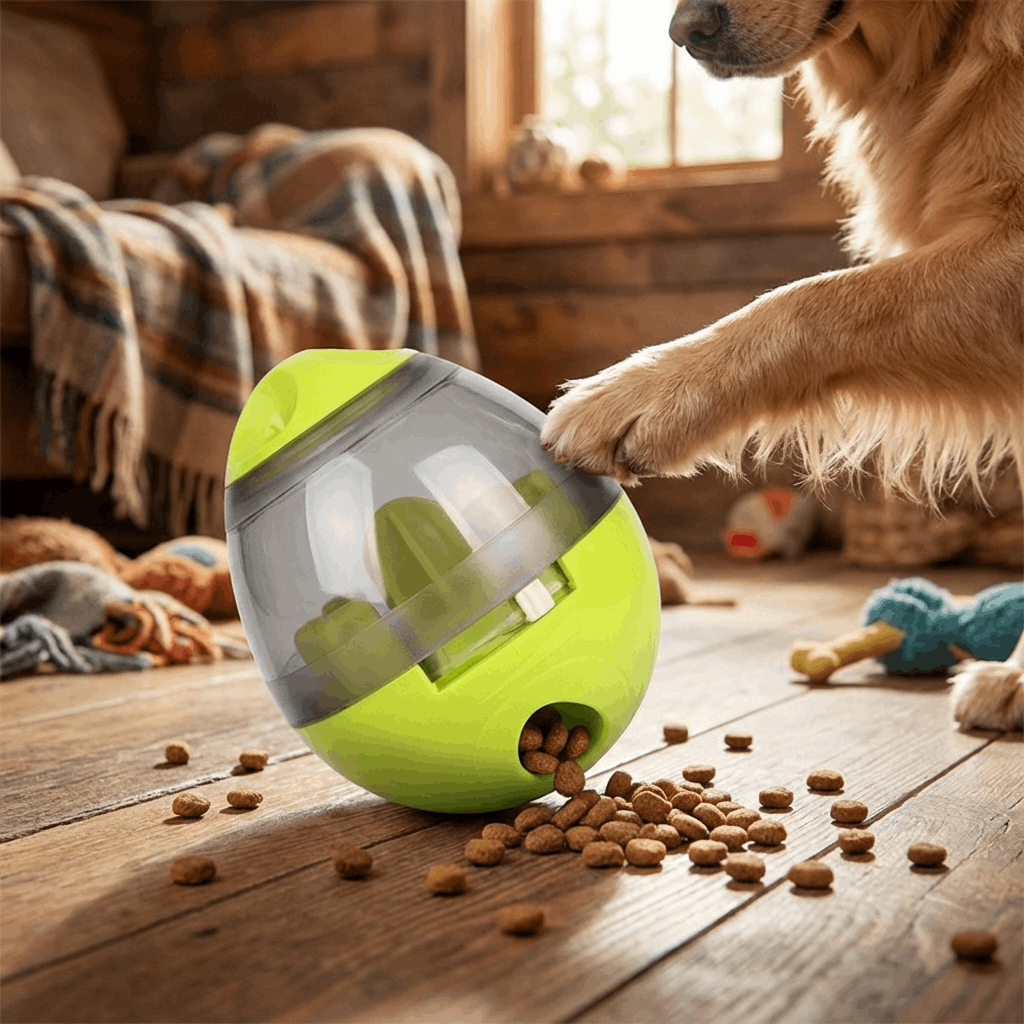 Interactive Dog Puzzle Toy | Treat-A-Ball with Adjustable Difficulty | Engaging Mental Stimulation for All Breeds 0