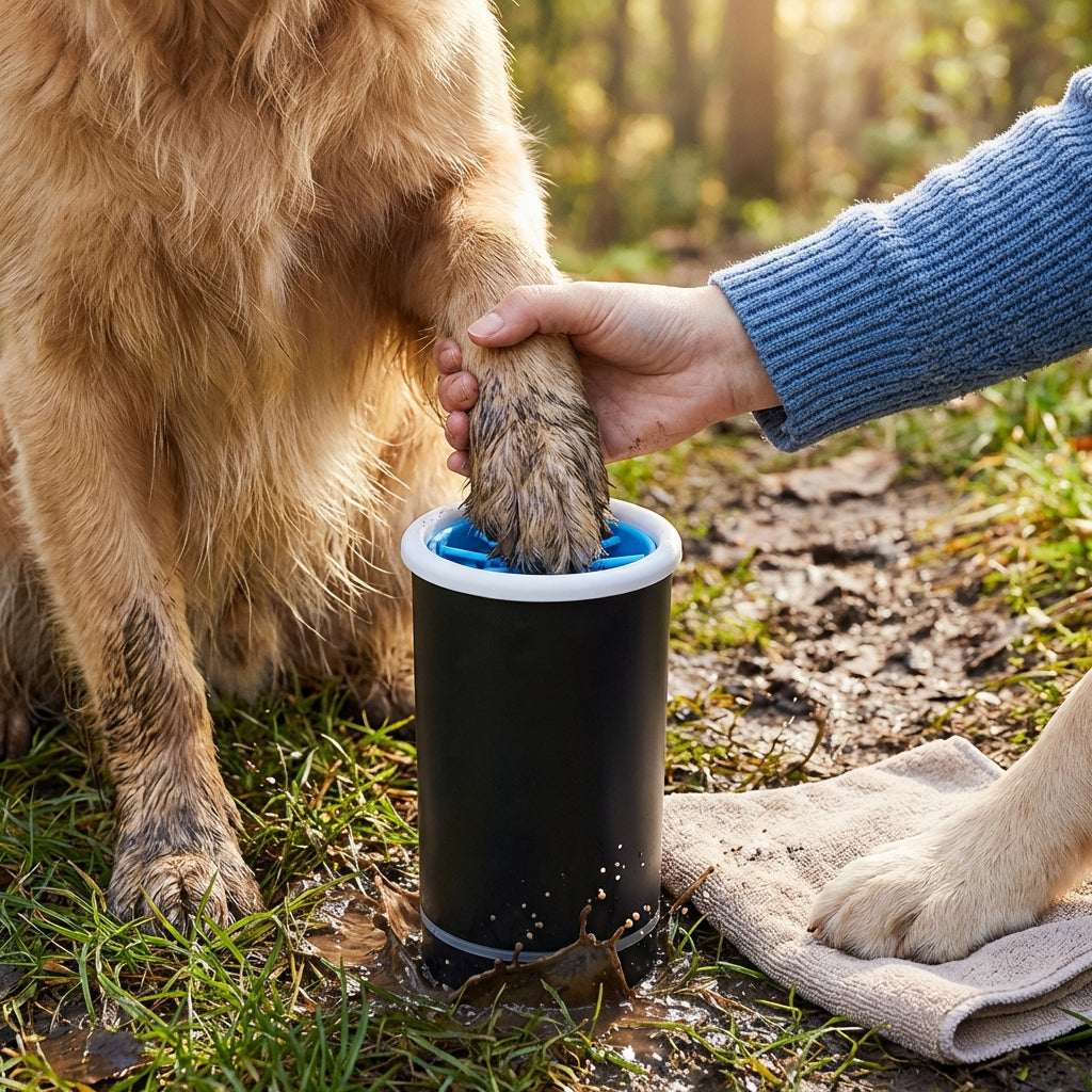 Electric Dog Paw Cleaner – Automatic Mud Remover with Soft Silicone Bristles 2