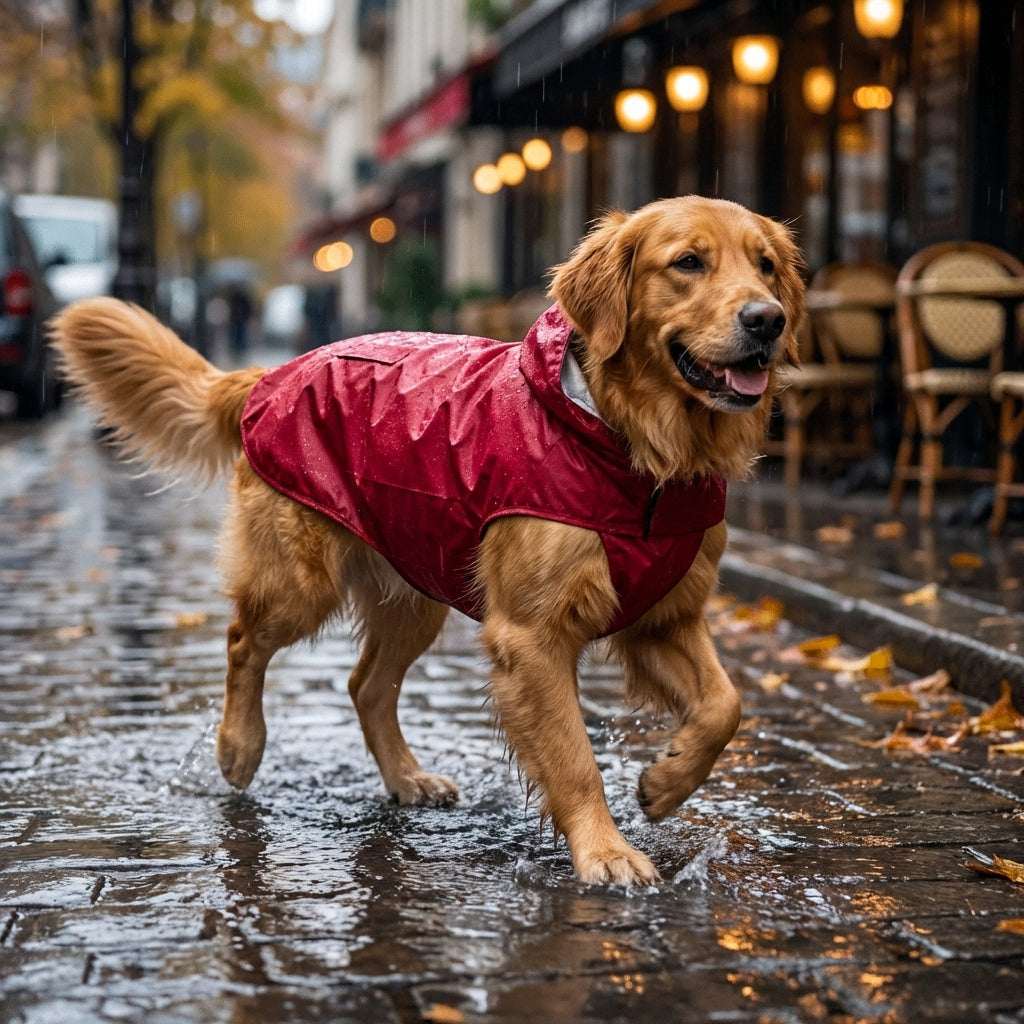 Waterproof Dog Raincoat | Windproof Rain Jacket for Dogs | Lightweight & Adjustable 0
